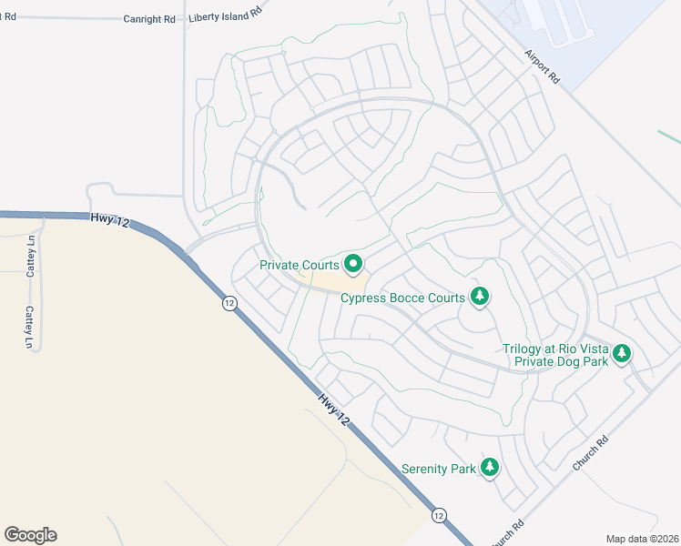 map of restaurants, bars, coffee shops, grocery stores, and more near 47 Augusta Court in Rio Vista