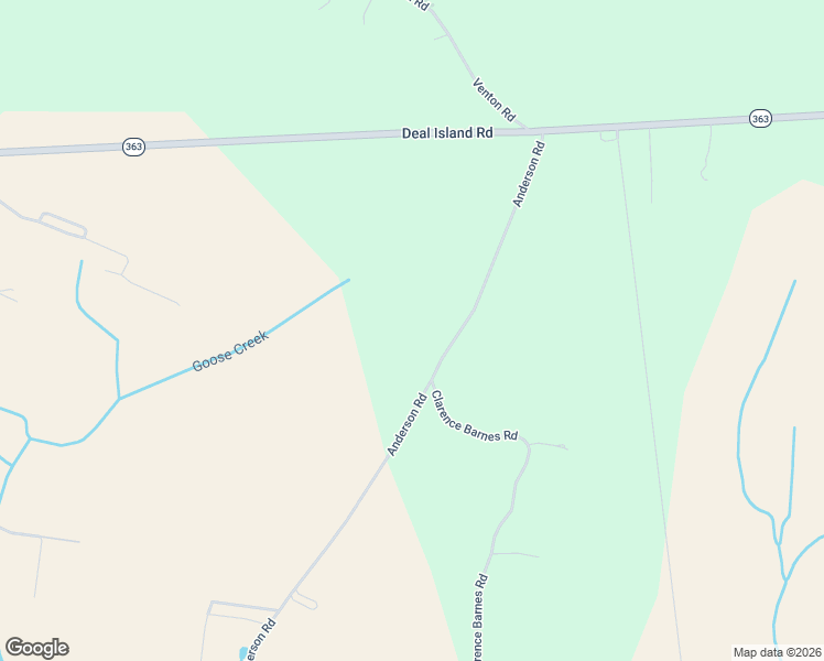 map of restaurants, bars, coffee shops, grocery stores, and more near 10924 Anderson Road in Princess Anne