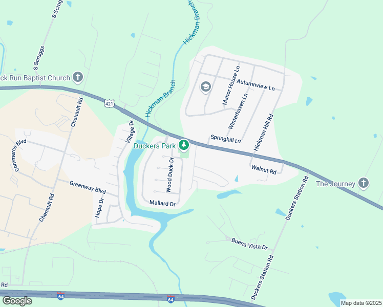 map of restaurants, bars, coffee shops, grocery stores, and more near 108 Hogan Drive in Frankfort