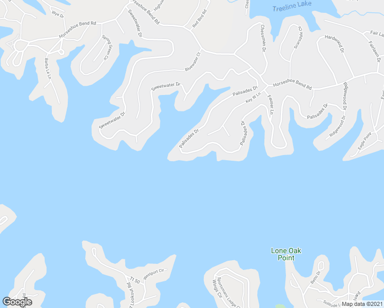 map of restaurants, bars, coffee shops, grocery stores, and more near 618 Palisades Drive in Lake Ozark