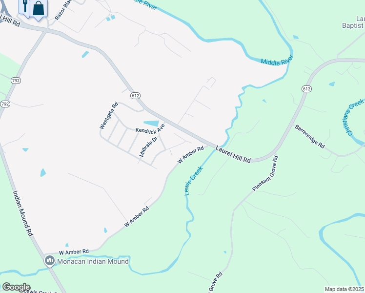 map of restaurants, bars, coffee shops, grocery stores, and more near 77 Eastgate Drive in Verona