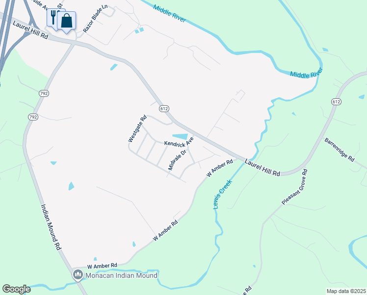 map of restaurants, bars, coffee shops, grocery stores, and more near 101 State Route 1926 in Verona