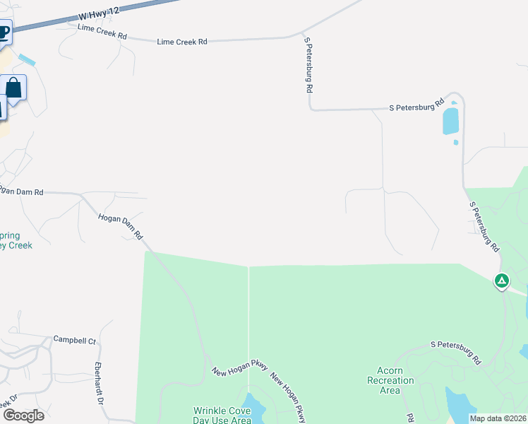 map of restaurants, bars, coffee shops, grocery stores, and more near in Valley Springs