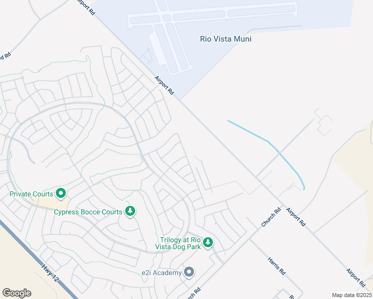 map of restaurants, bars, coffee shops, grocery stores, and more near 604 American Falls Drive in Rio Vista