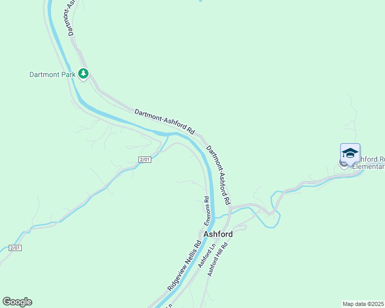 map of restaurants, bars, coffee shops, grocery stores, and more near Emmons Road in Ashford