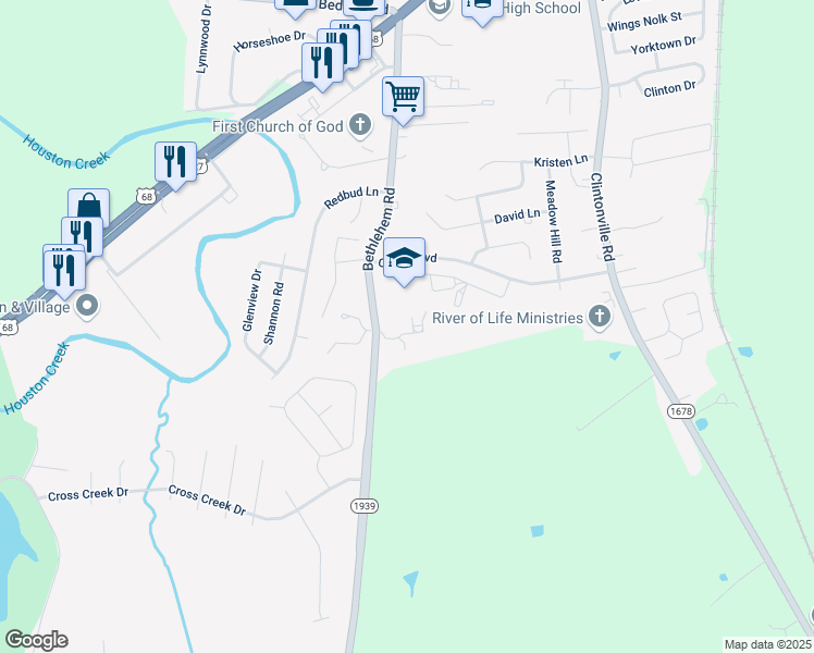 map of restaurants, bars, coffee shops, grocery stores, and more near 100 Lilly Lane in Paris