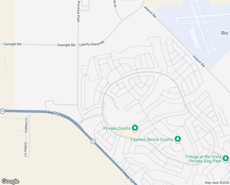 map of restaurants, bars, coffee shops, grocery stores, and more near 381 Paradise Pines in Rio Vista