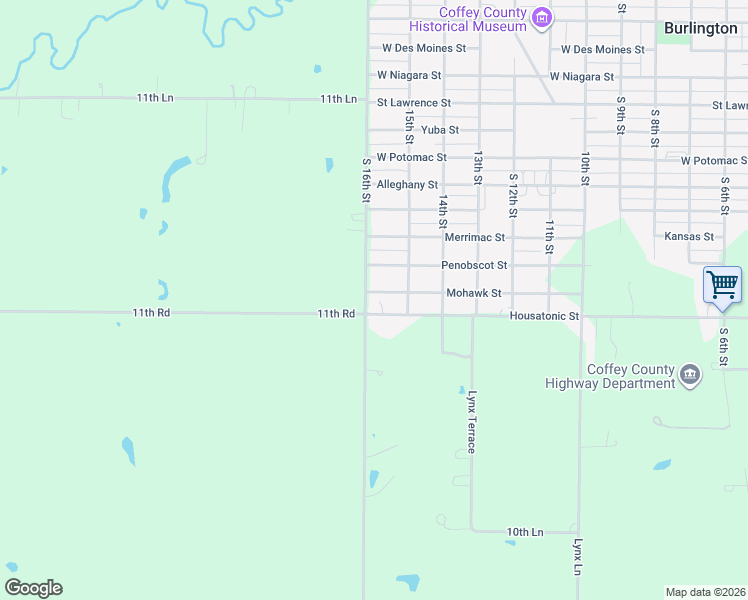map of restaurants, bars, coffee shops, grocery stores, and more near 1501-1599 Mohawk St in Burlington