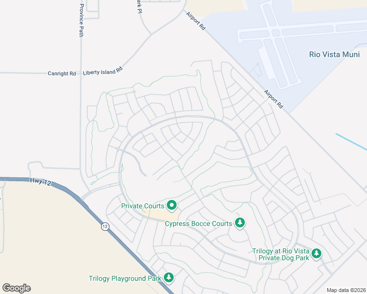 map of restaurants, bars, coffee shops, grocery stores, and more near 401 Willow Brook Way in Rio Vista