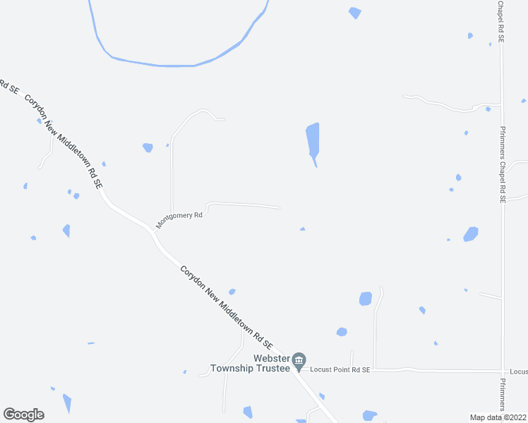 map of restaurants, bars, coffee shops, grocery stores, and more near 2905 Montgomery Road in Corydon