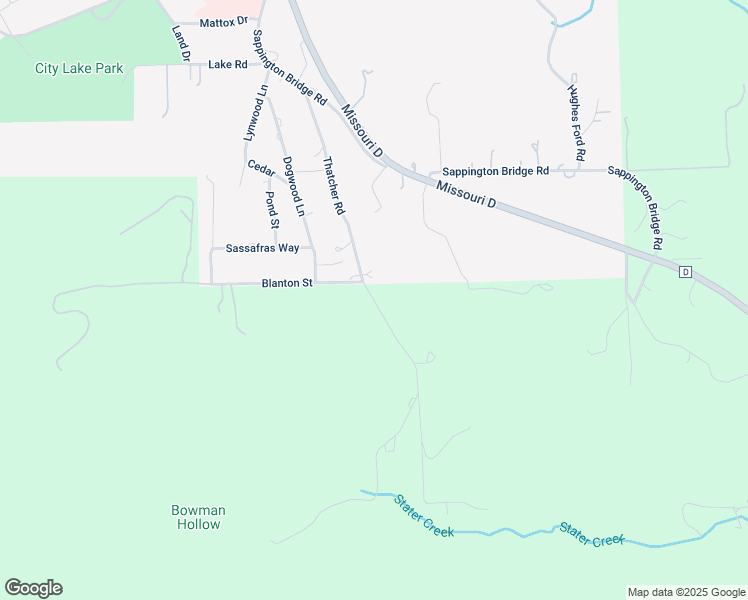 map of restaurants, bars, coffee shops, grocery stores, and more near Thatcher Road in Crawford County