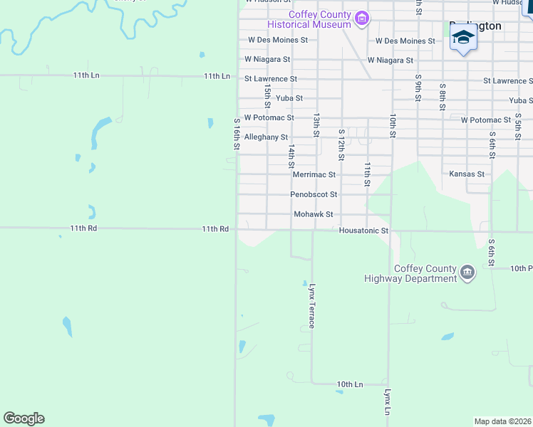 map of restaurants, bars, coffee shops, grocery stores, and more near 1501 Mohawk Street in Burlington