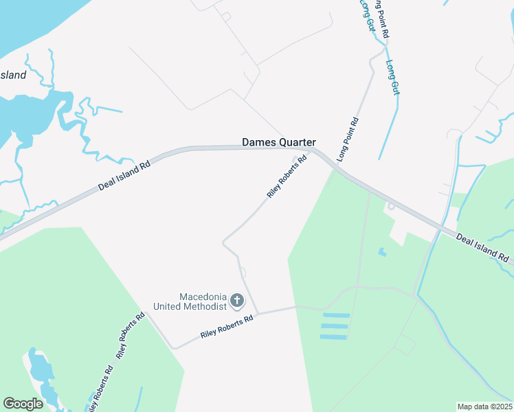 map of restaurants, bars, coffee shops, grocery stores, and more near 11006 Riley Roberts Road in Deal Island Historic District