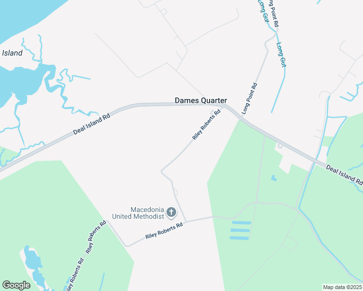 map of restaurants, bars, coffee shops, grocery stores, and more near 11006 Riley Roberts Road in Deal Island Historic District