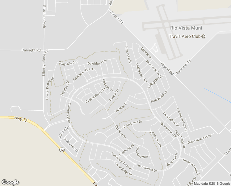 map of restaurants, bars, coffee shops, grocery stores, and more near 119 Riviera Drive in Rio Vista