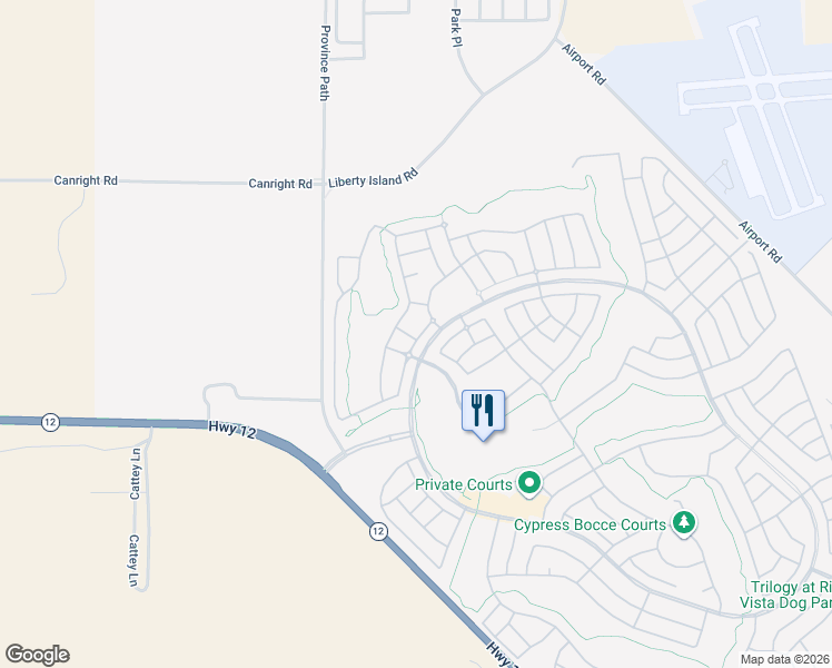 map of restaurants, bars, coffee shops, grocery stores, and more near 358 Forest Highland Drive in Rio Vista