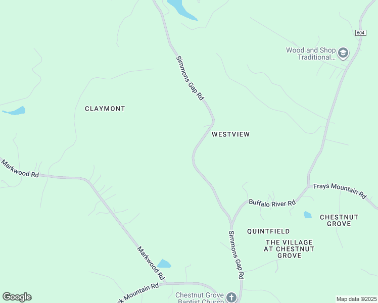 map of restaurants, bars, coffee shops, grocery stores, and more near 271 Simmons Gap Road in Dyke