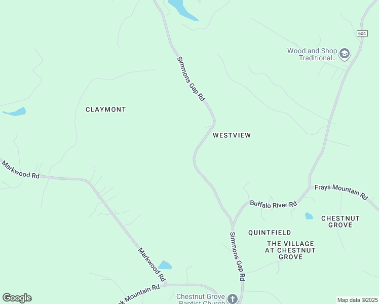 map of restaurants, bars, coffee shops, grocery stores, and more near 271 Simmons Gap Road in Dyke