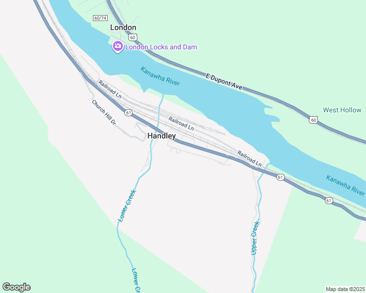 map of restaurants, bars, coffee shops, grocery stores, and more near 1st Avenue in Handley