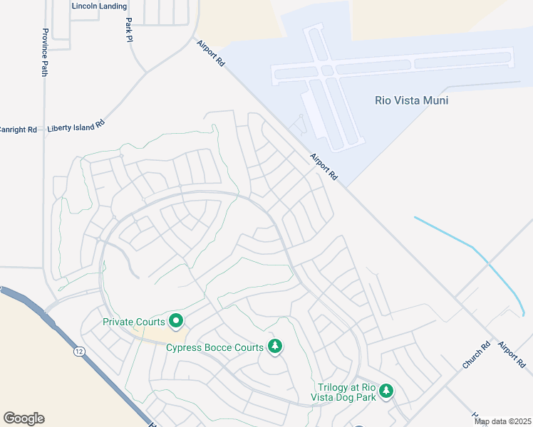 map of restaurants, bars, coffee shops, grocery stores, and more near Palisades Dr & Summerset Dr in Rio Vista