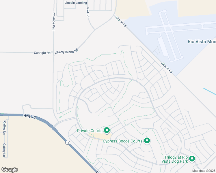 map of restaurants, bars, coffee shops, grocery stores, and more near 308 Willow Brook Way in Rio Vista