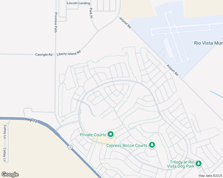 map of restaurants, bars, coffee shops, grocery stores, and more near 308 Willow Brook Way in Rio Vista