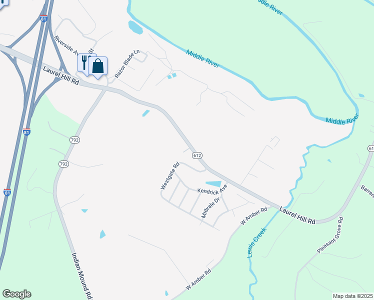 map of restaurants, bars, coffee shops, grocery stores, and more near 17 Crabapple Lane in Verona