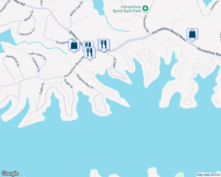 map of restaurants, bars, coffee shops, grocery stores, and more near 329 Bristol Bay Drive in Lake Ozark