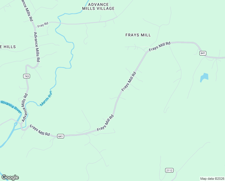 map of restaurants, bars, coffee shops, grocery stores, and more near 2157 County Road 641 in Ruckersville