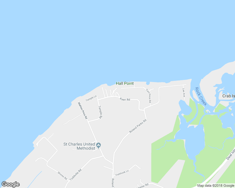 map of restaurants, bars, coffee shops, grocery stores, and more near 23606 Keen Road in Deal Island Historic District