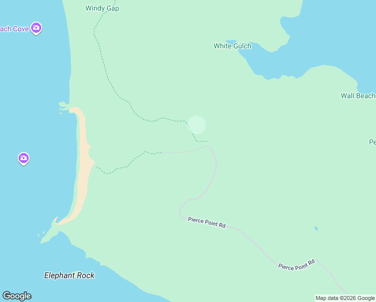 map of restaurants, bars, coffee shops, grocery stores, and more near Pierce Point Road in Inverness