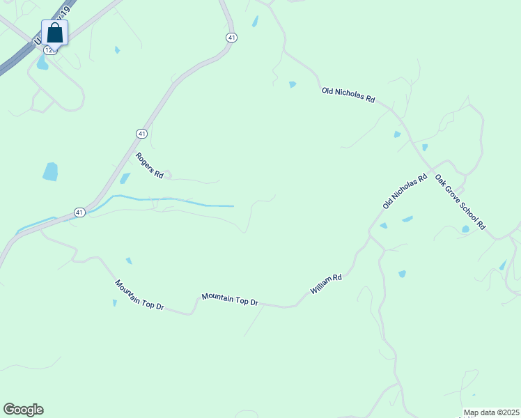 map of restaurants, bars, coffee shops, grocery stores, and more near 710 Moses Road in Mount Nebo