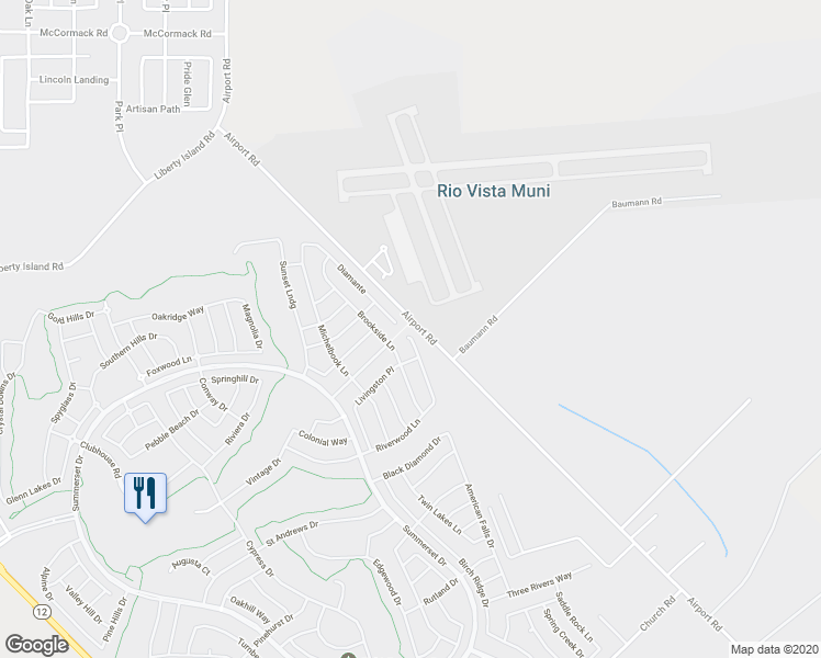 map of restaurants, bars, coffee shops, grocery stores, and more near 812 Riverwood Lane in Rio Vista