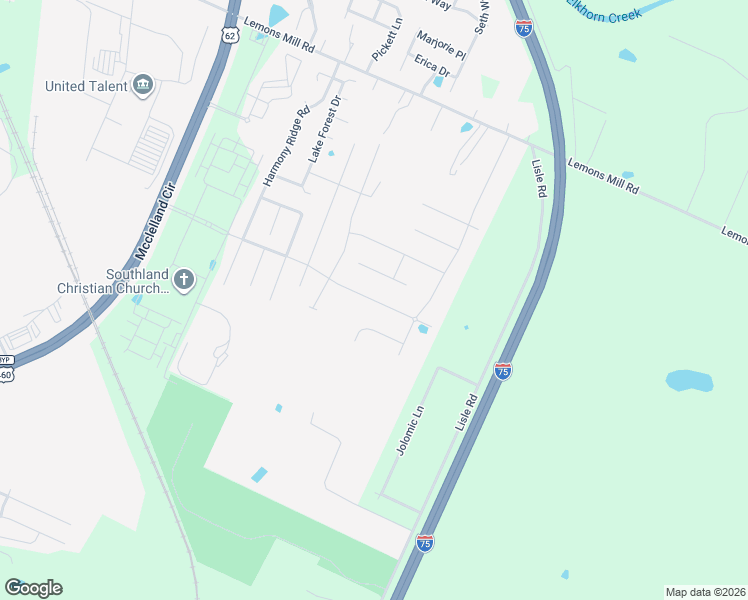 map of restaurants, bars, coffee shops, grocery stores, and more near Pleasant View Drive in Georgetown