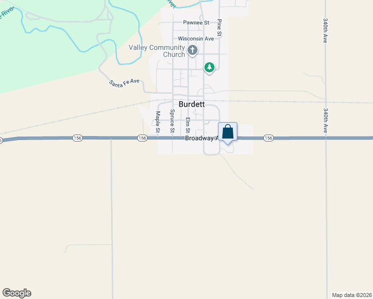 map of restaurants, bars, coffee shops, grocery stores, and more near 101 Locust Street in Burdett
