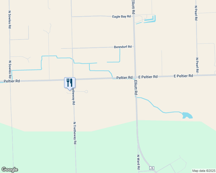map of restaurants, bars, coffee shops, grocery stores, and more near 11644 East Peltier Road in Acampo