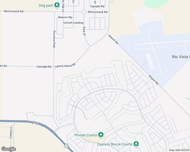 map of restaurants, bars, coffee shops, grocery stores, and more near 175 Oakridge Way in Rio Vista