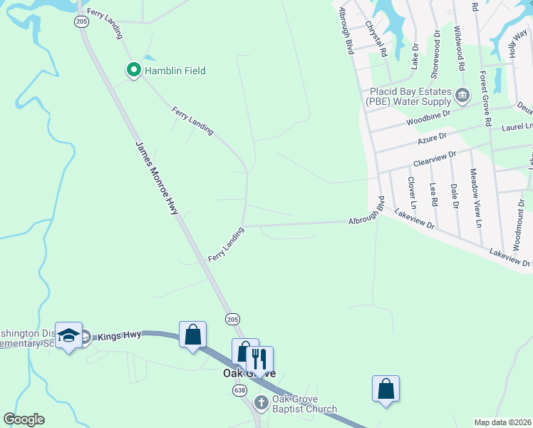 map of restaurants, bars, coffee shops, grocery stores, and more near 78 Elm Drive in Oak Grove