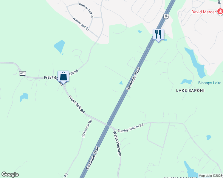 map of restaurants, bars, coffee shops, grocery stores, and more near 2866 Short Rock Road in Barboursville