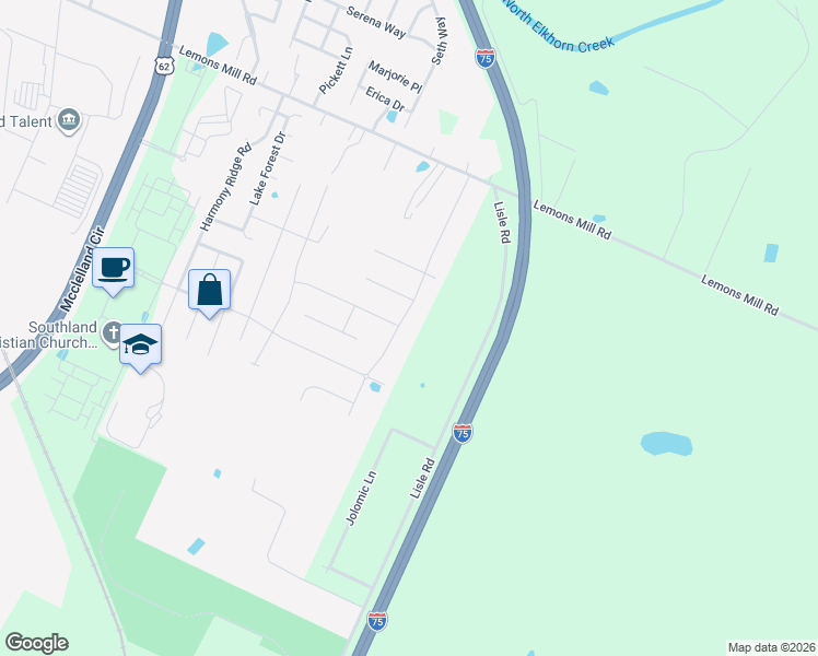 map of restaurants, bars, coffee shops, grocery stores, and more near 150 Sutton Place Boulevard in Georgetown