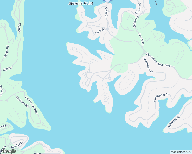 map of restaurants, bars, coffee shops, grocery stores, and more near 108 Horseshoe Bend Road in Lake Ozark