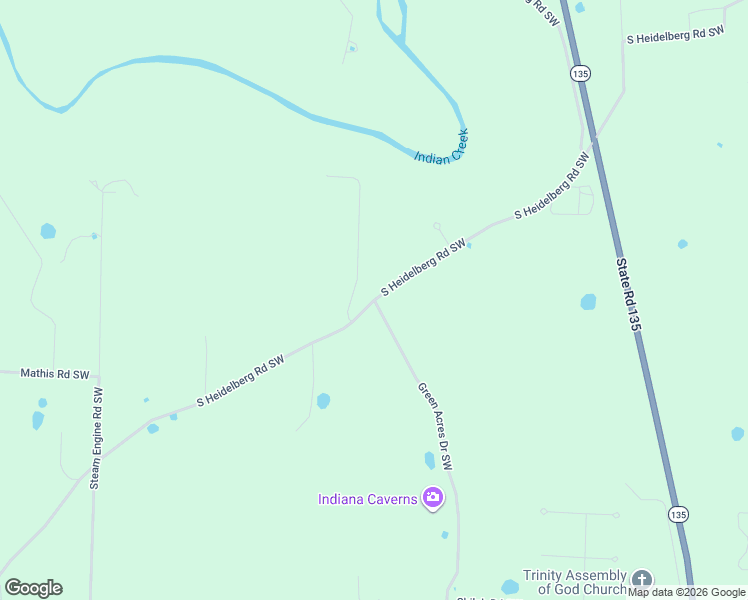 map of restaurants, bars, coffee shops, grocery stores, and more near 901 Green Acres Drive Southwest in Corydon