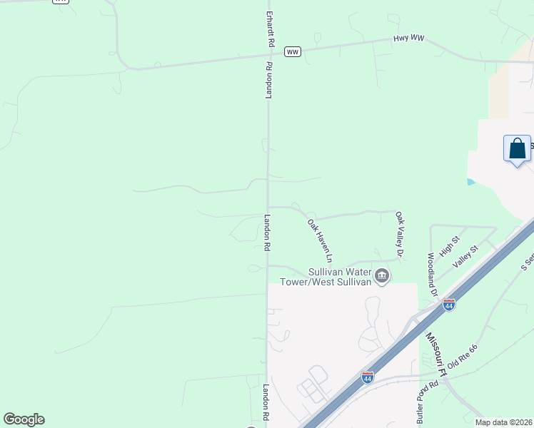 map of restaurants, bars, coffee shops, grocery stores, and more near 1 Jericho Road in Bourbon