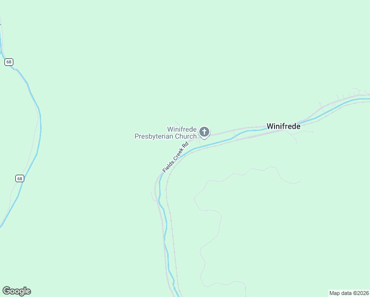 map of restaurants, bars, coffee shops, grocery stores, and more near 3026 Winfrede Hollow Road in Winifrede