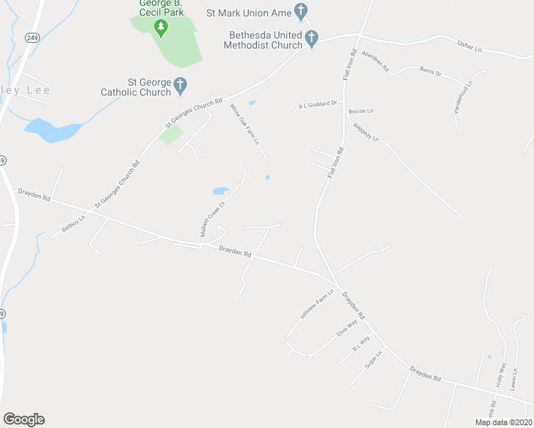 map of restaurants, bars, coffee shops, grocery stores, and more near 18970 Tyler Adams Lane in Valley Lee