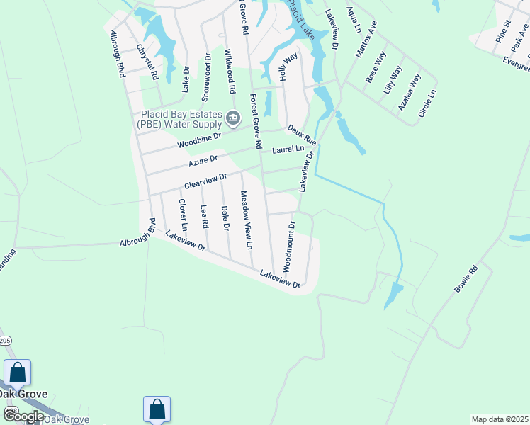 map of restaurants, bars, coffee shops, grocery stores, and more near 211 Forest Grove Road in Colonial Beach