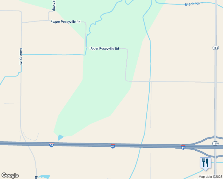 map of restaurants, bars, coffee shops, grocery stores, and more near in Poseyville