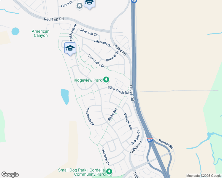 map of restaurants, bars, coffee shops, grocery stores, and more near 4892 Heritage Court in Fairfield