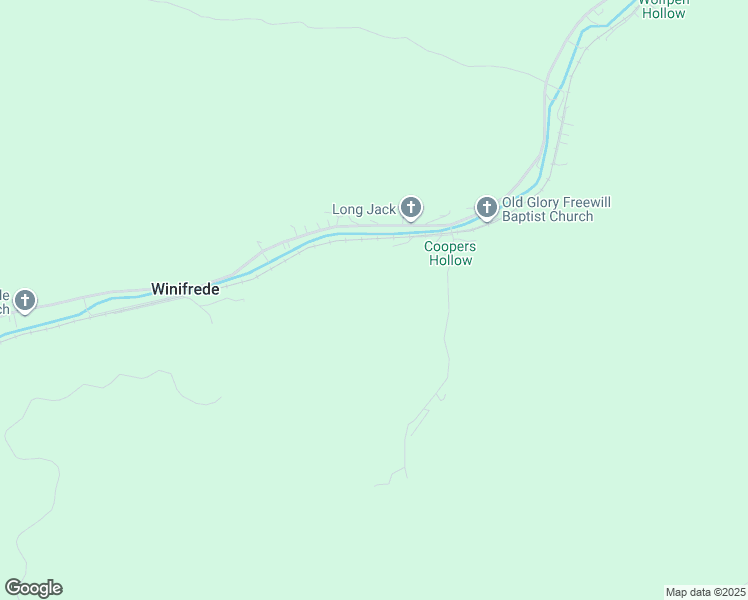 map of restaurants, bars, coffee shops, grocery stores, and more near in Winifrede