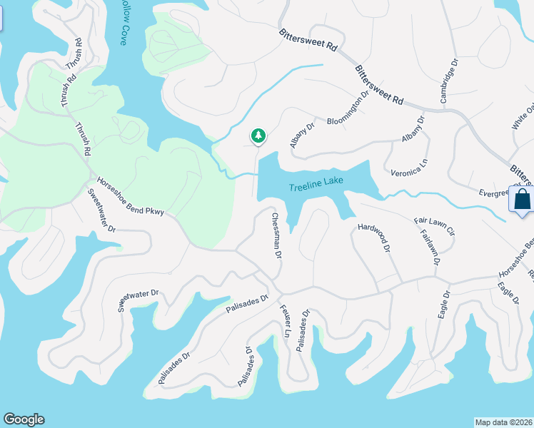 map of restaurants, bars, coffee shops, grocery stores, and more near 261 Chessman Drive in Lake Ozark